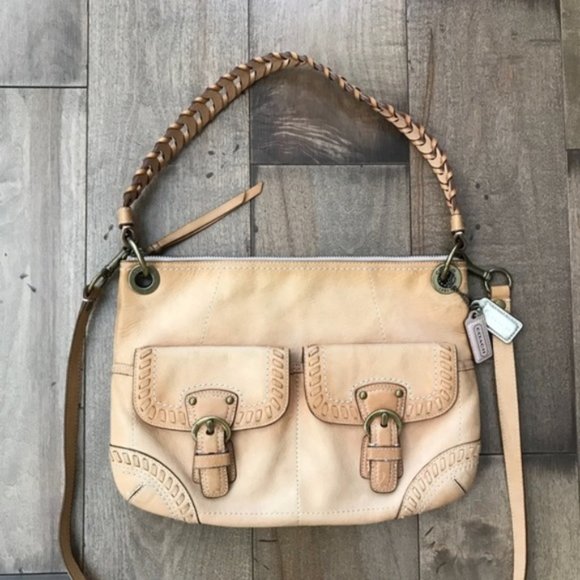 Coach Poppy Vachetta Whipstitch Leather Crossbody - Picture 7 of 8